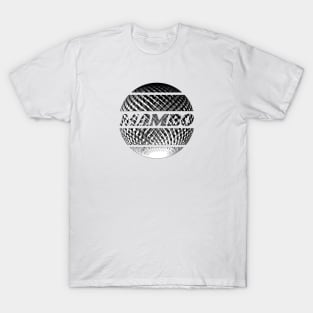 Silver disco ball with the inscription "Mambo". T-Shirt